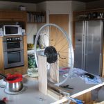 Stand, non drive side of wheel