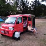 Lynn relaxing at Spencer park