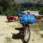 Bikes at viewpoint near Roxburgh