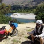 Dave pretending to read the map