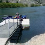 Dave Refuelling his Jetpoat at Doctor’s Point jetty