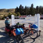 Lynn at the start of the rail trail