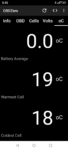 OBDZero battery temperatures