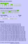 Numbers Game Results page